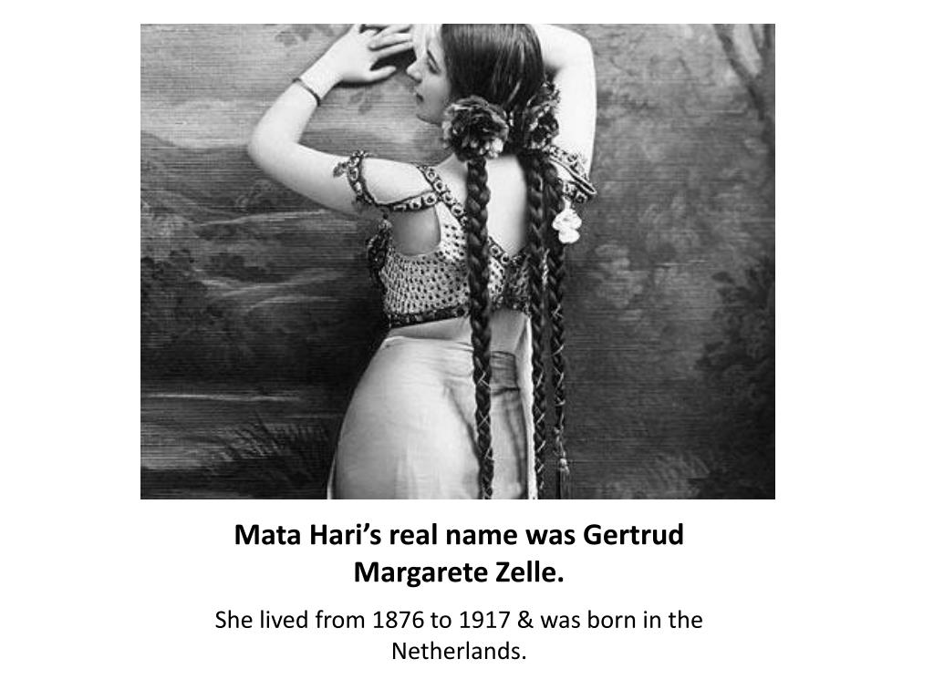 Civiel Seminarie hout PPT - Mata Hari PowerPoint Presentation, free download - ID:2262107