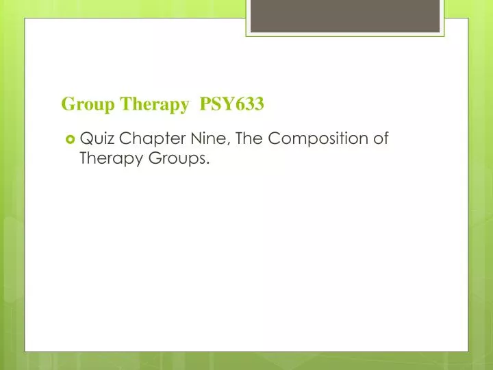 group therapy psy633 n.