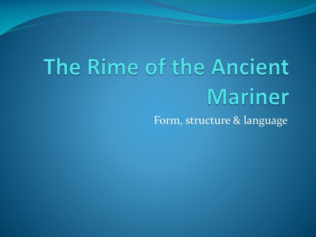 theme of ancient mariner
