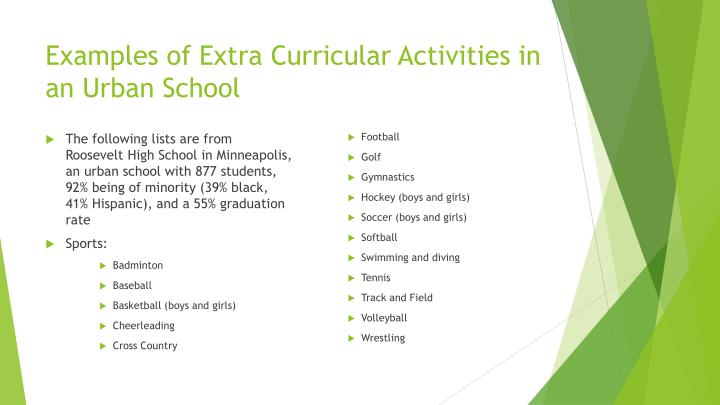 the advantages of extra curricular activities the advantages of extra curricular activities