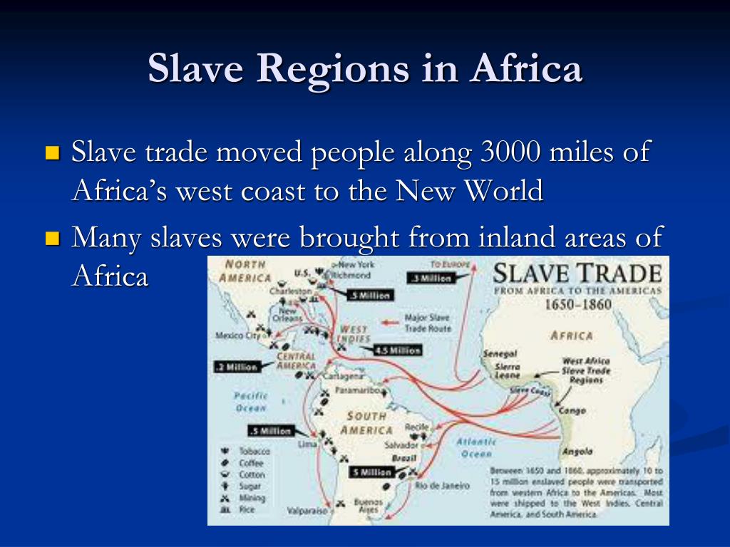 Slave Regions In Africa L 