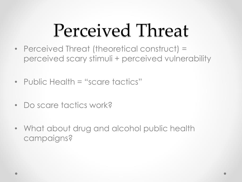perceived threat essay