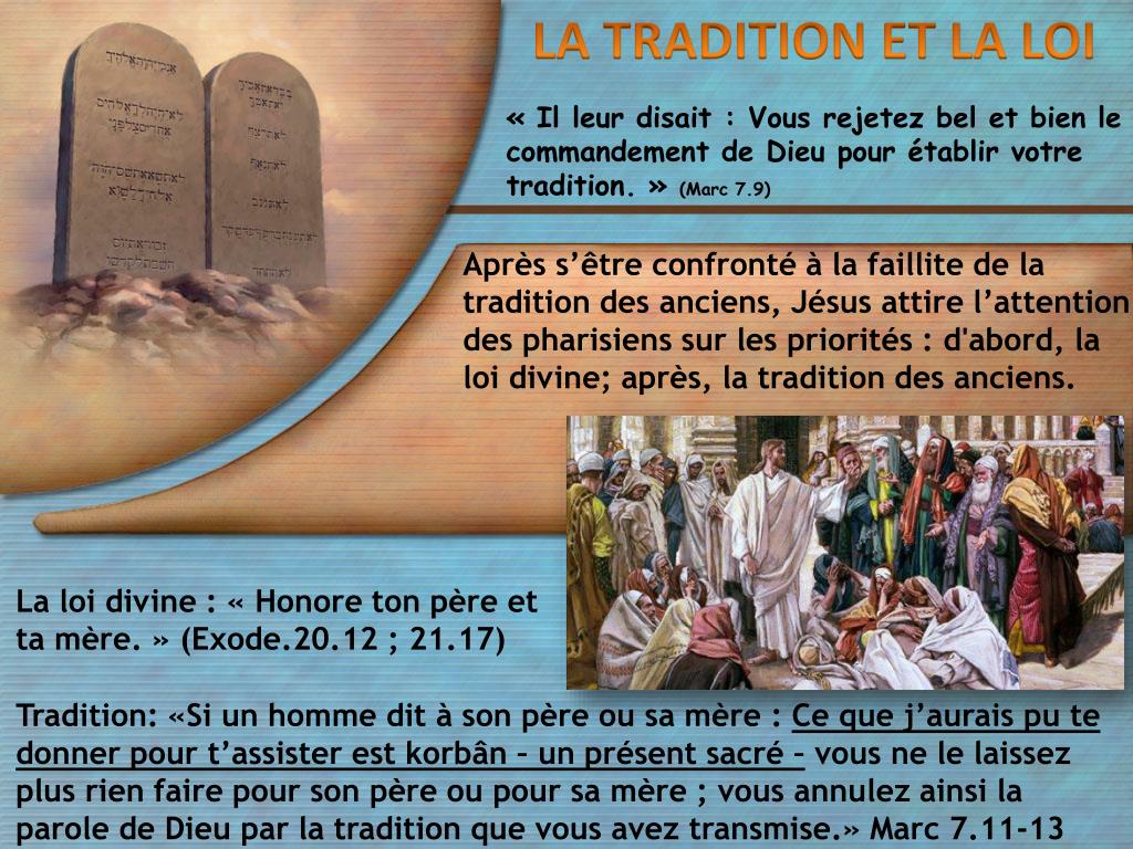 Résultat de recherche d'images pour "Vous rejetez bel et bien le commandement de Dieu pour établir votre tradition"