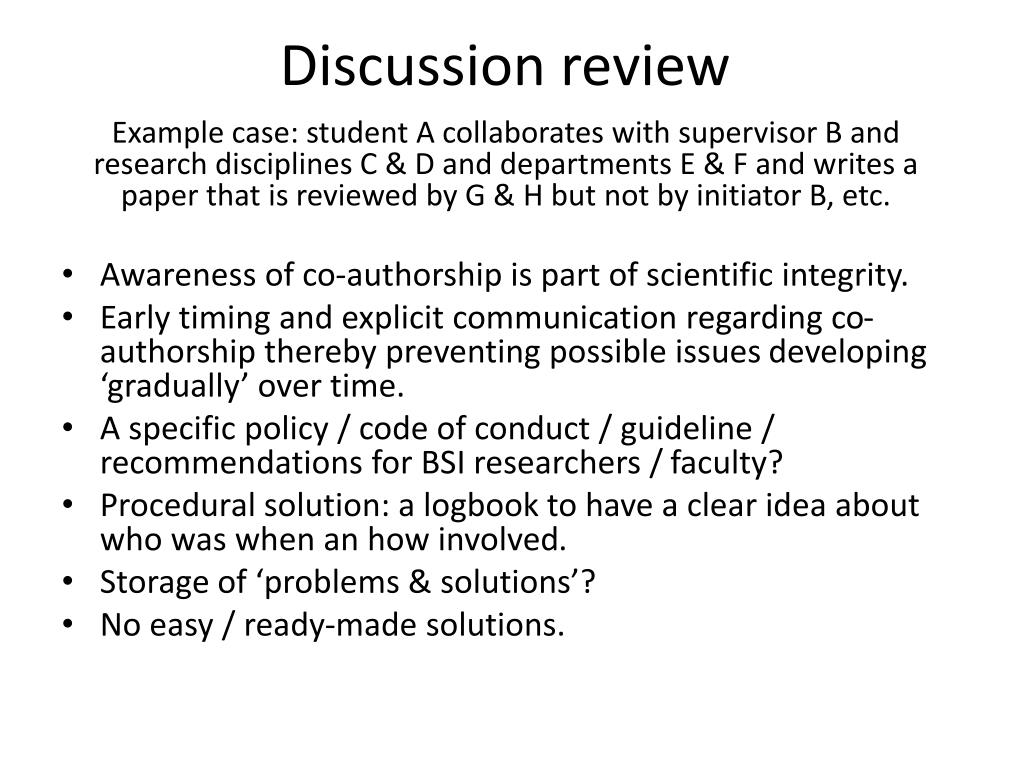 discussion of the research findings