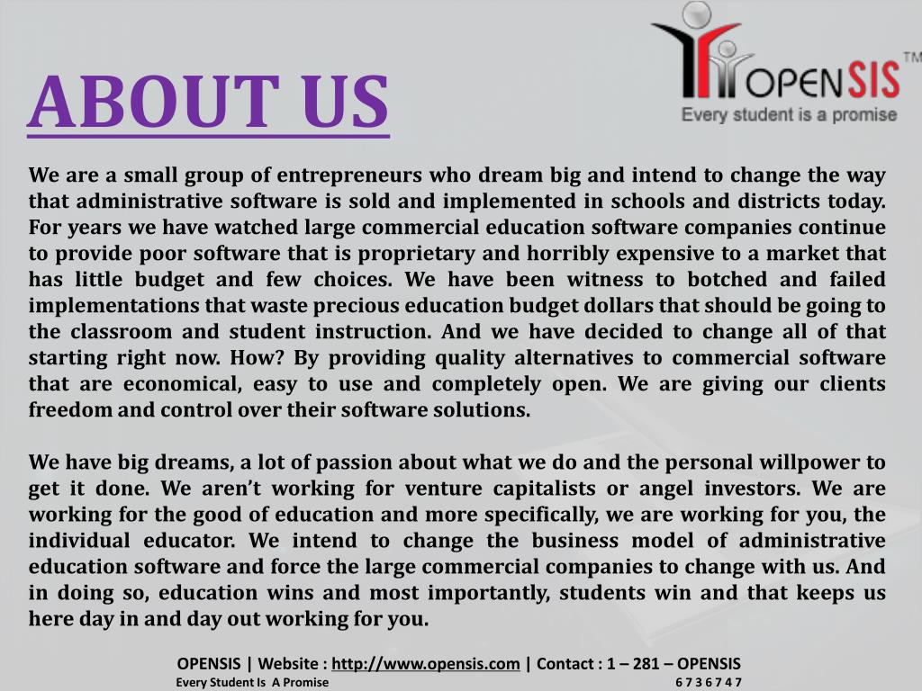 Ppt opensis student information system powerpoint presentation