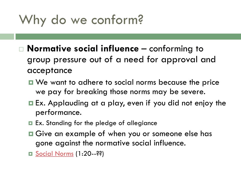 PPT - Social Influence: Conformity and Obedience PowerPoint ...