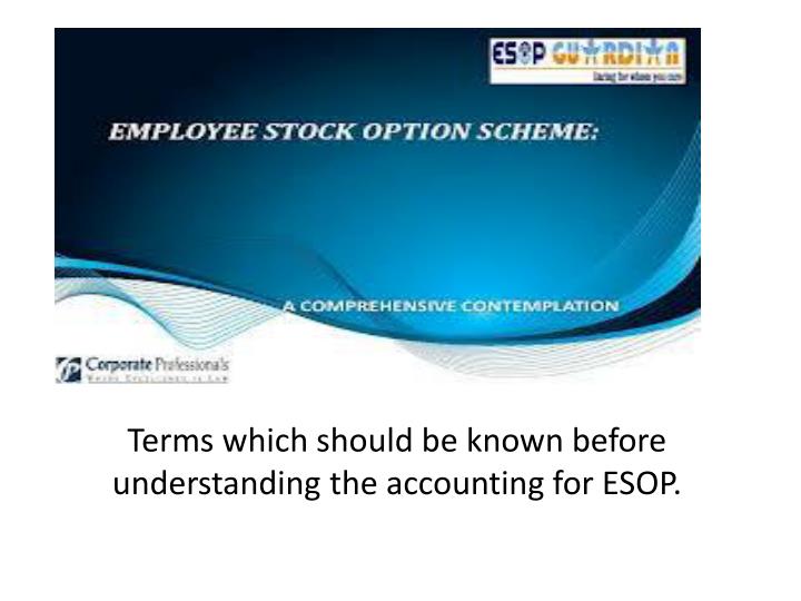 Employee stock options terms