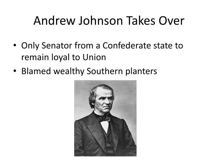 andrew johnson takes over n.