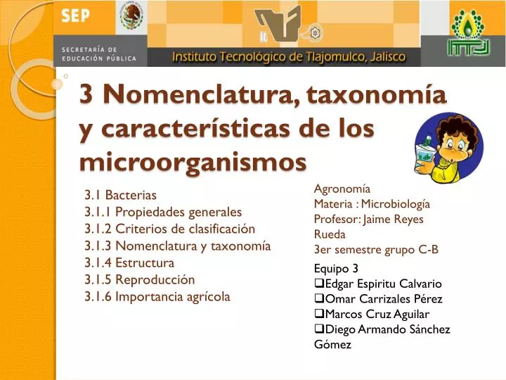 PPT - 3 Nomenclatura, taxonomía y características de los microorganismos  PowerPoint Presentation - ID:2269929