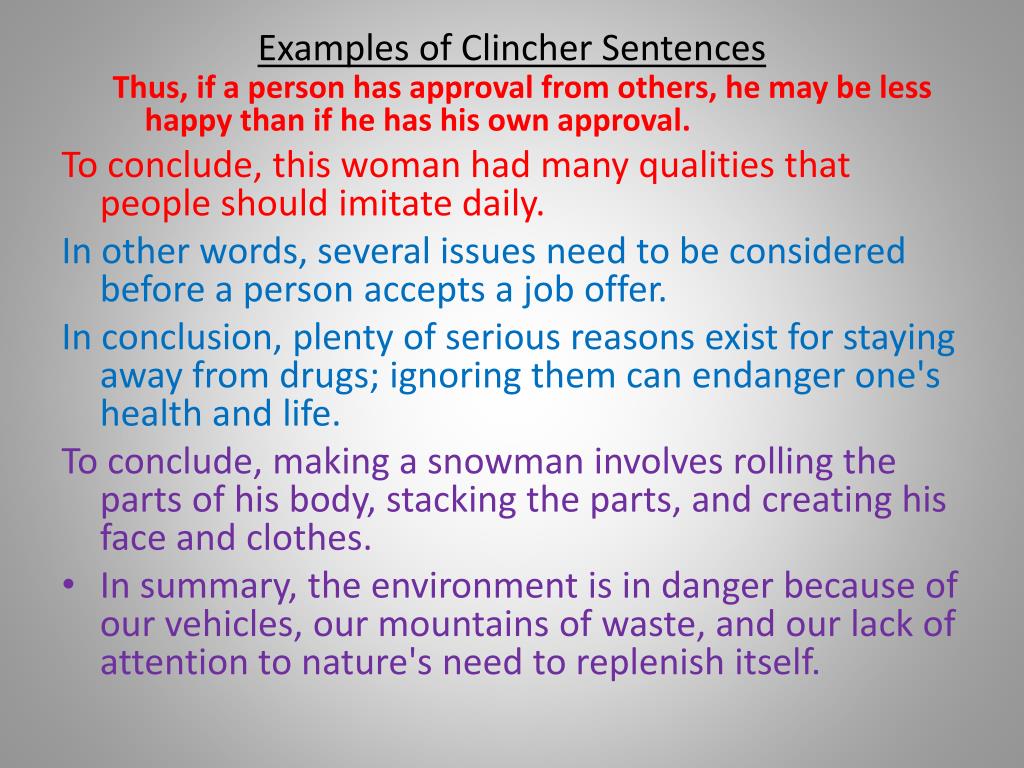 How to Write a Clincher Sentence (With 7 Examples)