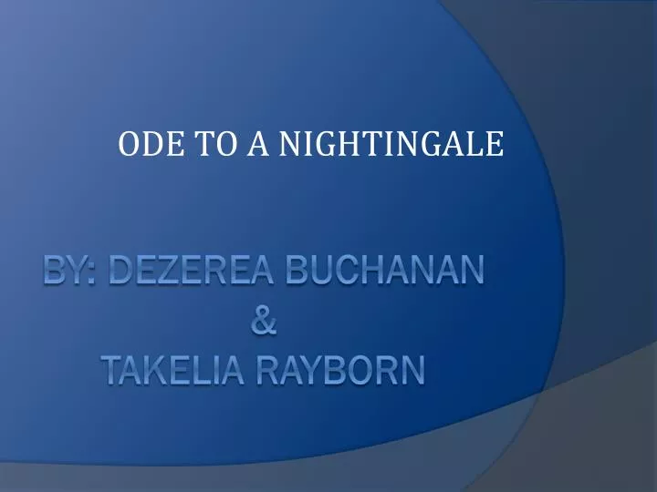 ode to nightengale ode to nightengale