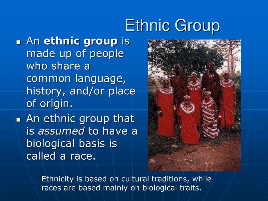 Ethnicity Examples