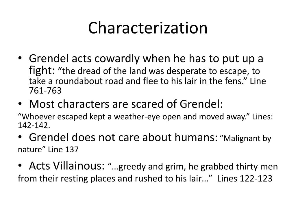 essay about grendel
