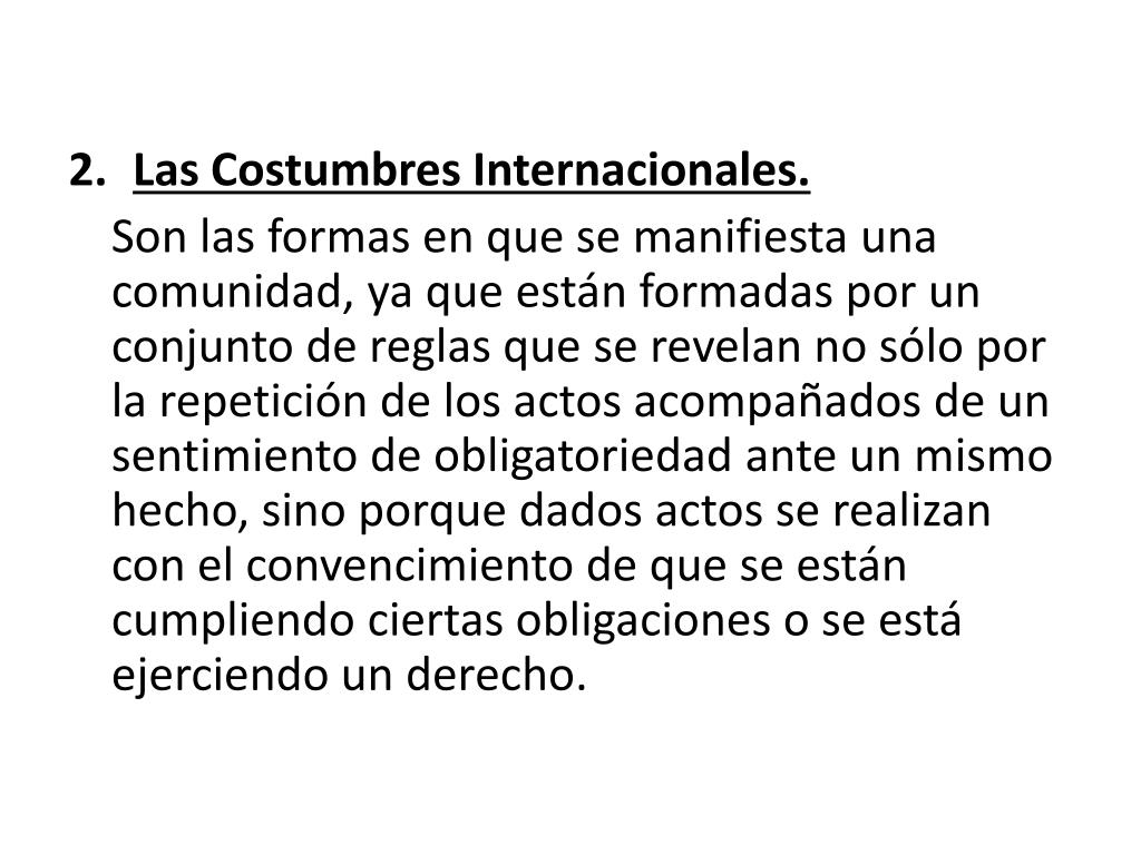PPT - Las fuentes del derecho internacional público PowerPoint
