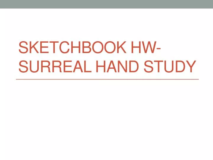 sketchbook hw surreal hand study n.