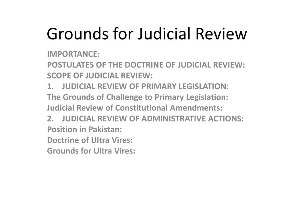essay on judicial review