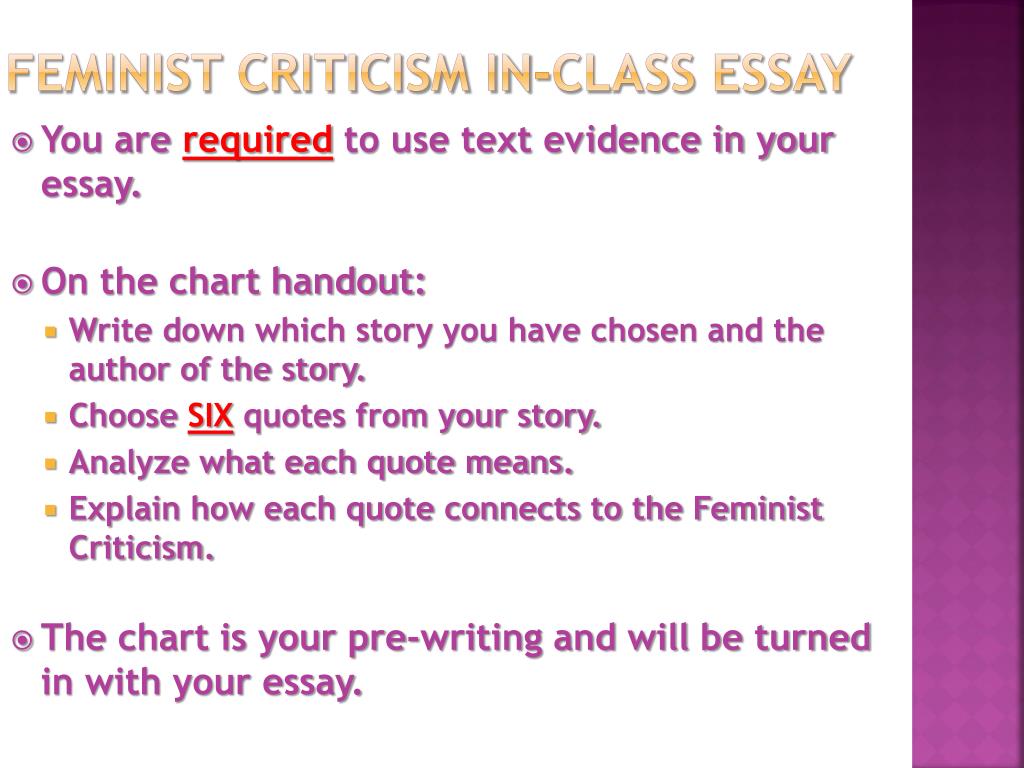 feminist criticism essay