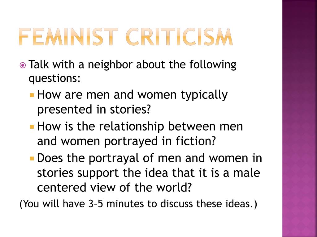 feminist criticism questions to ask