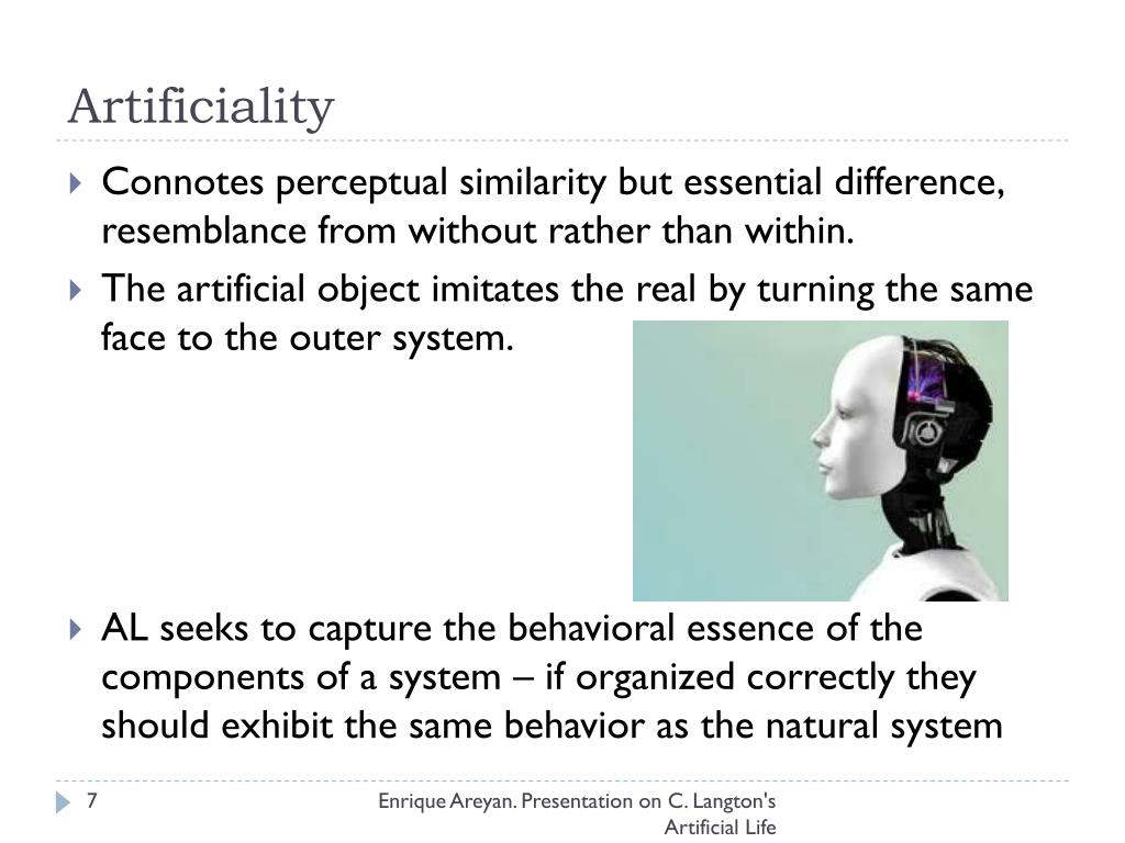 the artificial condition the artificial condition