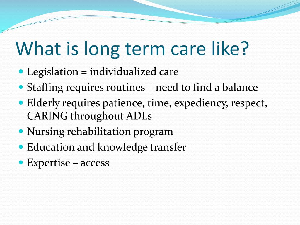 PPT Overview of Elder Care and Long Term Care Issues PowerPoint