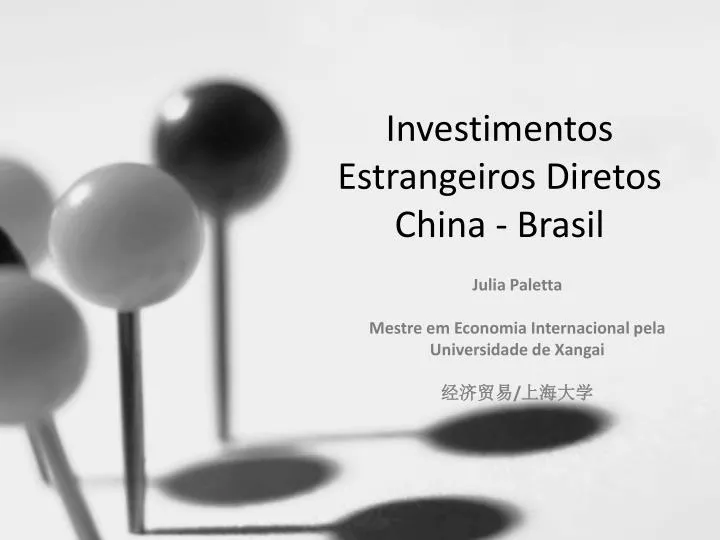 Fuvest 2011 Os Investimentos Diretos Da China No Brasil