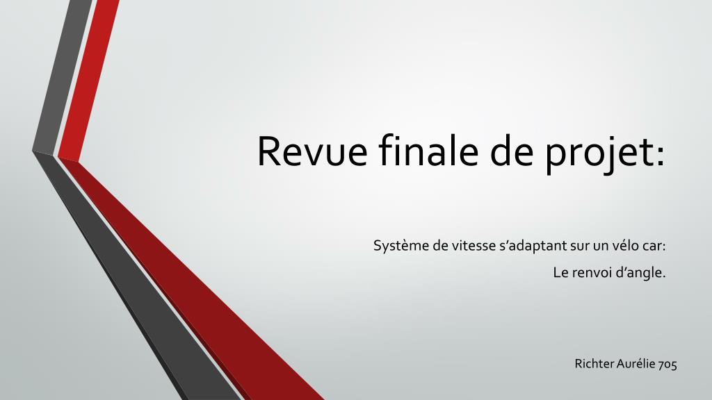 PPT - Revue finale de projet : PowerPoint Presentation, free download