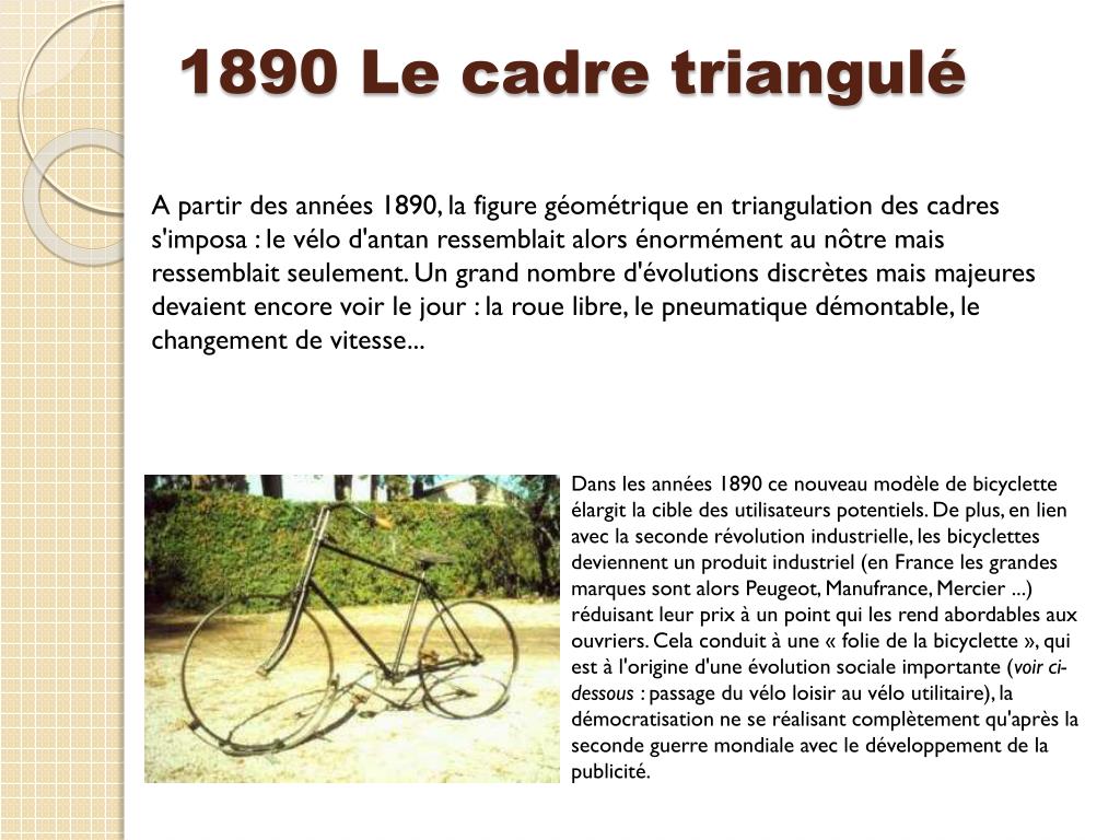 premiere bicyclette a cadre clasique