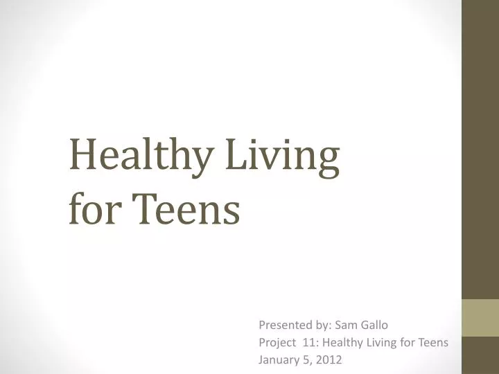 Free Teens Project Of