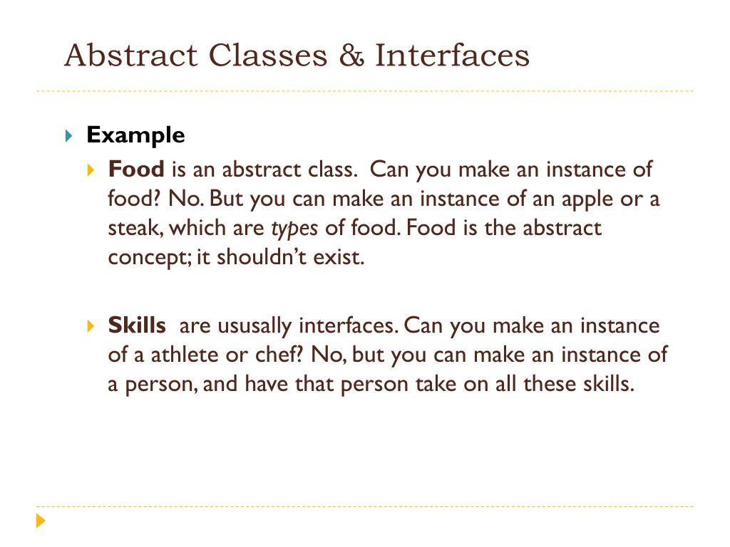 PPT - Abstract Classes and Interfaces PowerPoint Presentation, free ...