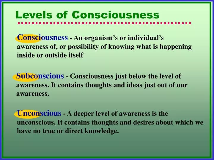 Level Of Consciousness