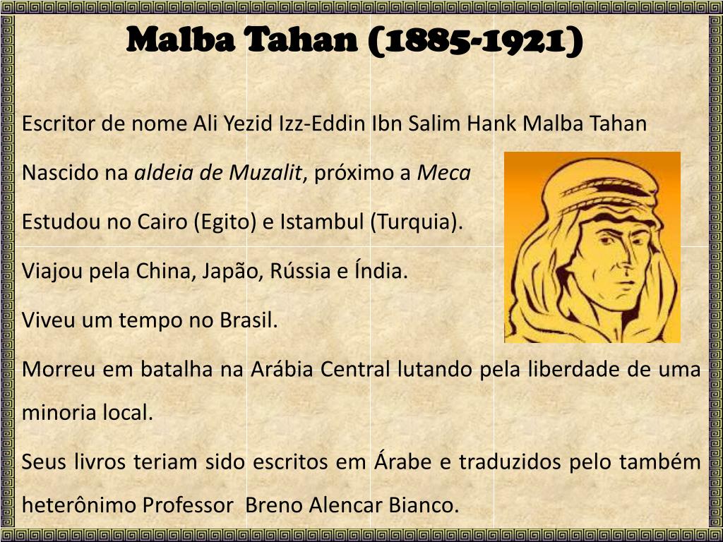 PPT - O homem que calculava Malba Tahan PowerPoint Presentation, free  download - ID:5781558