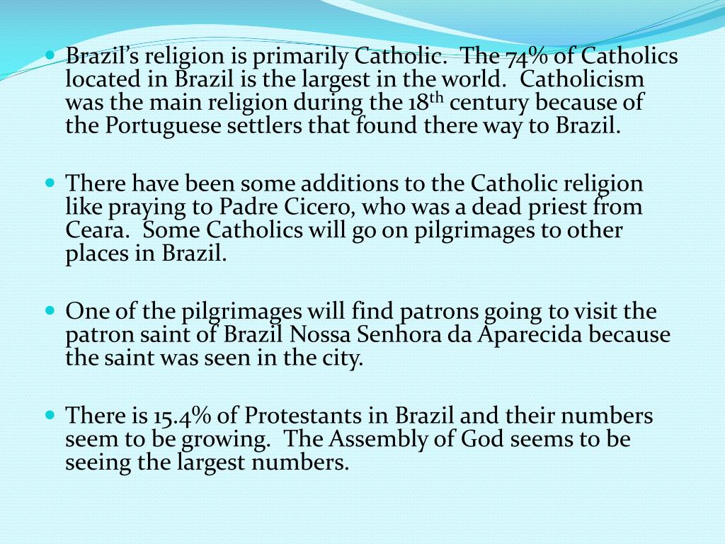 PPT Religions of Brazil By Carol DiRienzoEDU557 PowerPoint