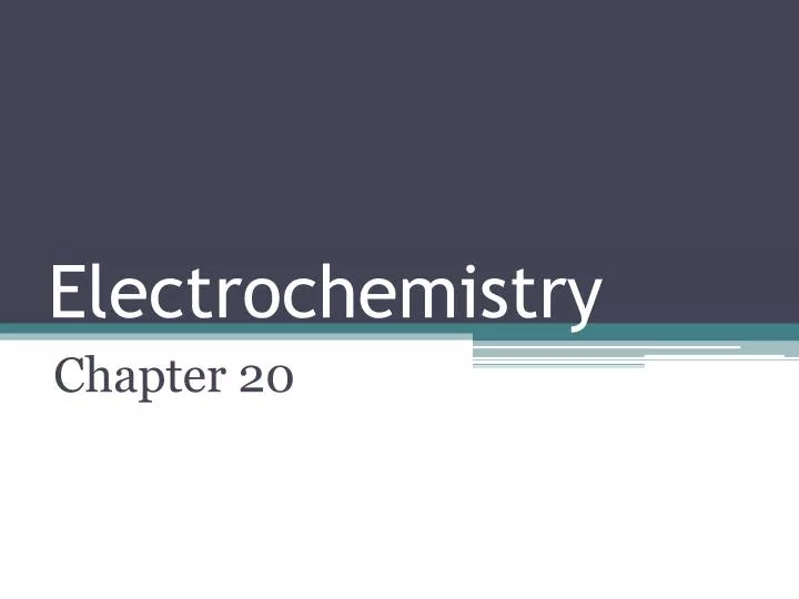 PPT Electrochemistry PowerPoint Presentation, free download ID2281208