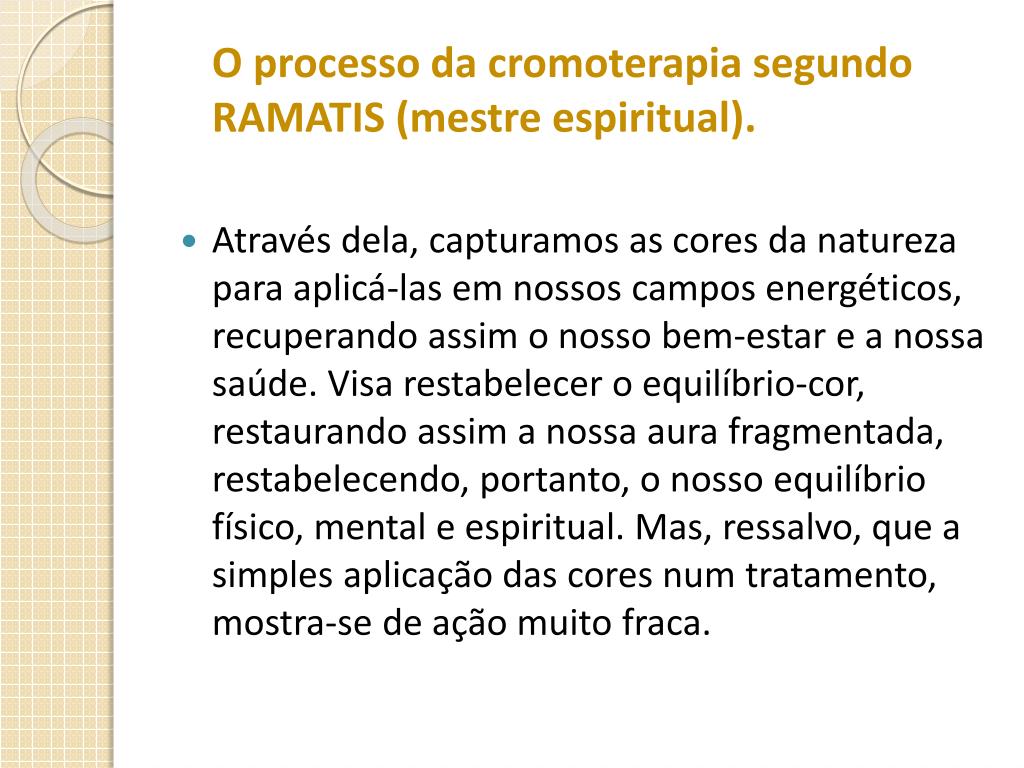 Cromoterapia Slide, PDF, Cor