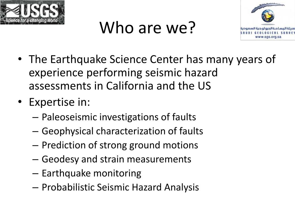 PPT - Seismic Hazard Assessment for the Kingdom of Saudi Arabia ...