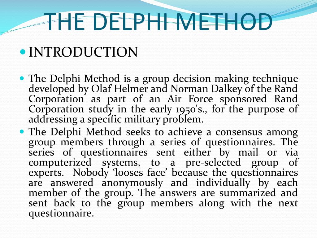 delphi technique research articles