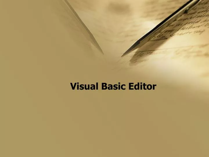 vb editor download