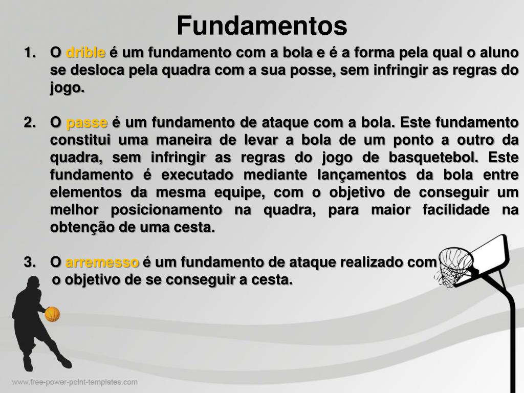 PPT - Fundamentos Regras PowerPoint Presentation, free download - ID:2283704