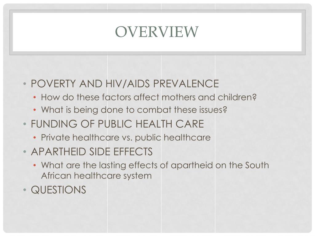 PPT - Health care in south africa : FOCUSING ON WOMEN AND CHILDREN ...