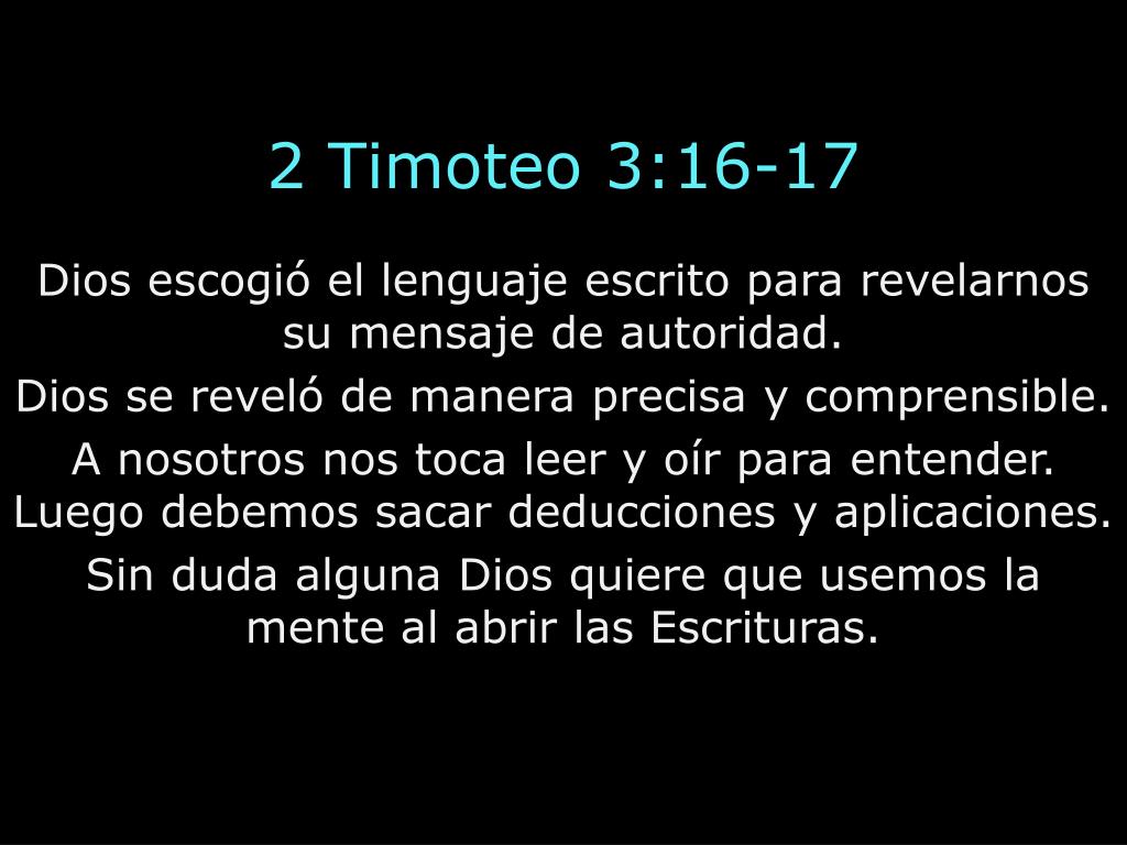 PPT - Entendimiento De La Escritura PowerPoint Presentation, free