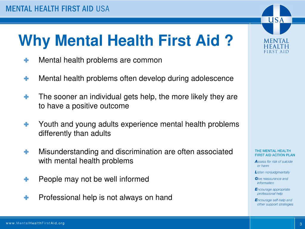 PPT - A “Taste” of Youth Mental Health First Aid PowerPoint ...