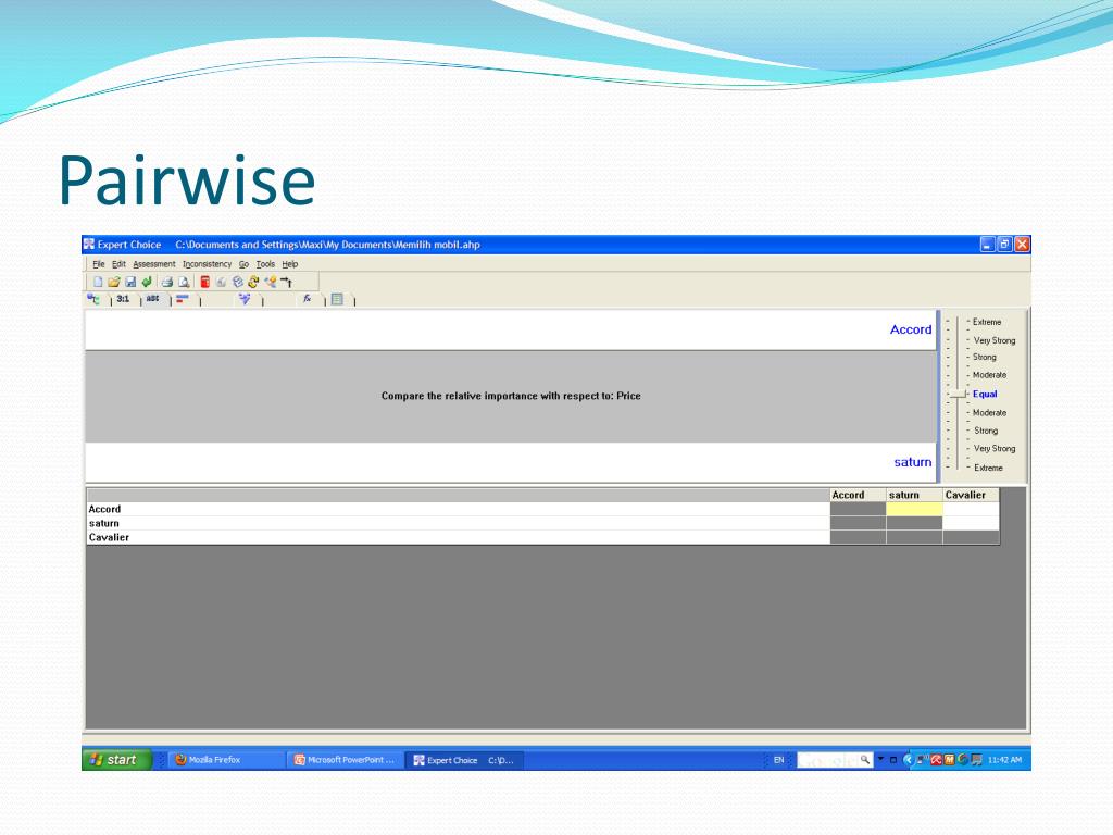 Pairwise tool Pairwise tool