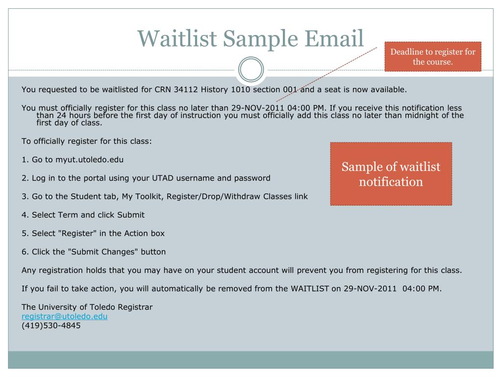Waitlist Email Template Waitlist Email Template
