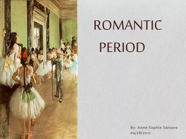 essay about romantic period