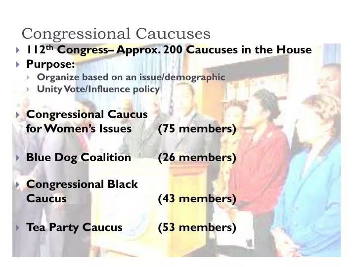 PPT Congressional Caucuses PowerPoint Presentation Free Download ID