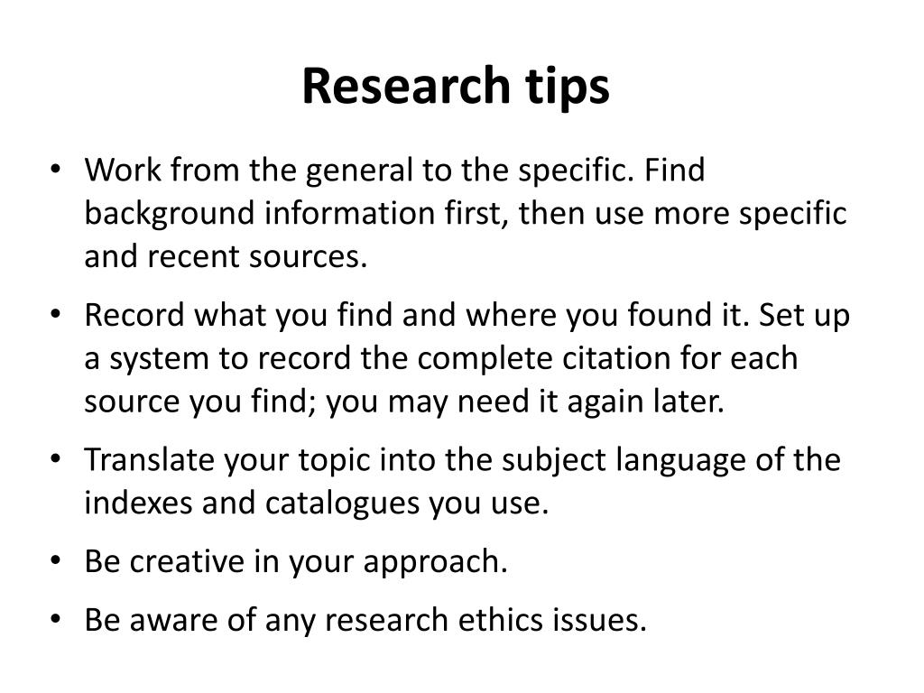 PPT - STAY AHEAD 10 th November 2012 Researching your subject ...