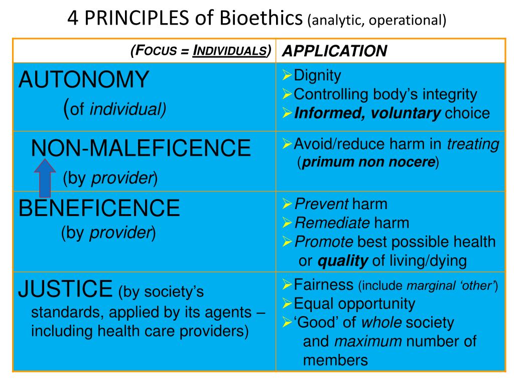 Four Ethical Principles In Healthcare Catalog Library