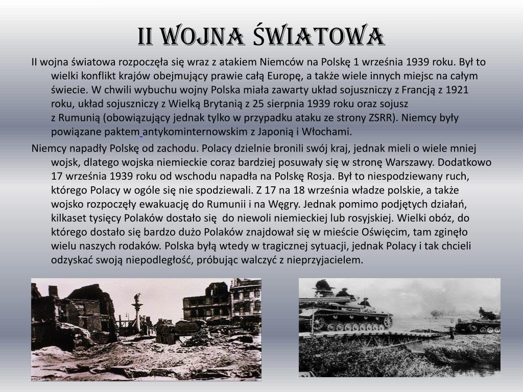 Ii Wojna światowa Prezentacja Dla Dzieci PPT - II wojna Światowa PowerPoint Presentation, free download - ID:2289194