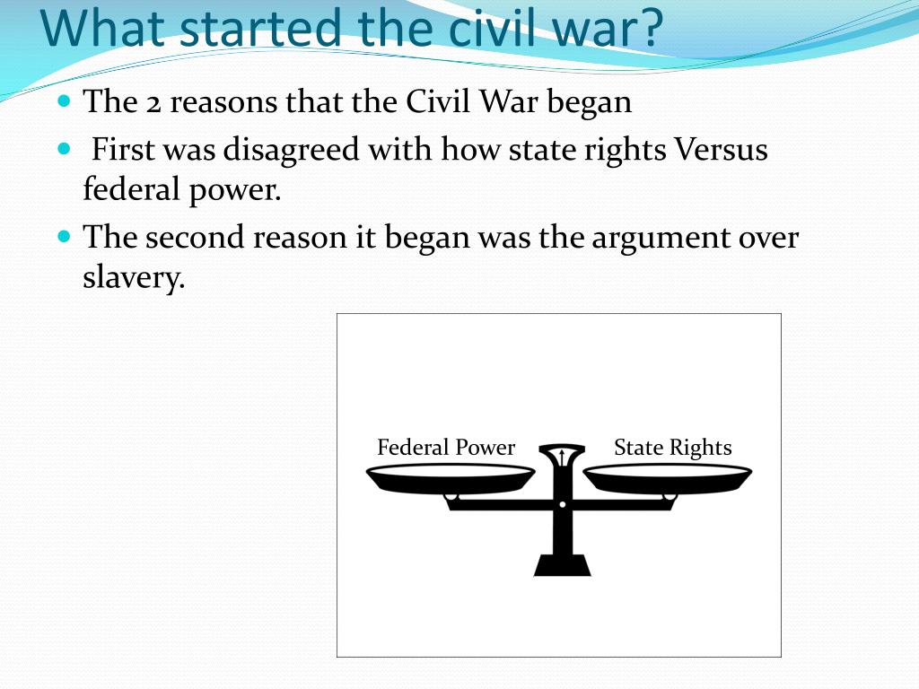 PPT The Civil War Battle Reasons and Leaders PowerPoint Presentation