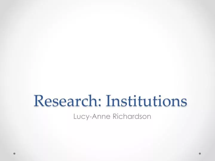 research 1 institutions